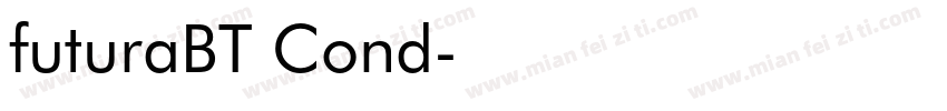 futuraBT Cond字体转换